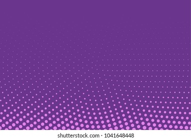 Abstract violet halftone pattern. Futuristic panel. Grunge dotted backdrop with circles, dots, point. Design element for web banners, posters, cards, wallpapers, sites. Vector illustration