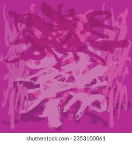 Resumen del patrón de fondo de la ilustración del pincel de dibujo de mano violeta aislado