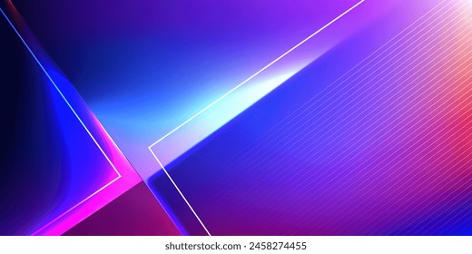 Abstract violet and light blue geometric background. Dynamic shapes composition. Cool background design for posters. Vector illustration
