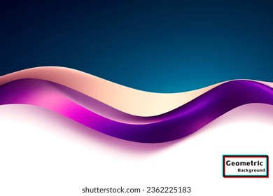 Fondo geométrico de la mezcla violeta abstracta. Composición dinámica de formas. Ilustración vectorial.