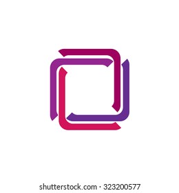 Abstract violet and pink background logo design stock vector illustration 






