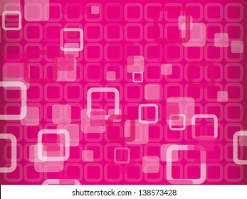 Abstract violet and pink vector background with squares