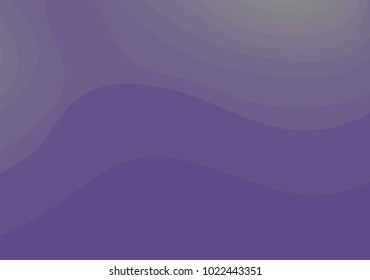 Abstract violet topographic contours lines of mountains. Topography map art curve line drawing background with copy space. Paper layer vector illustration.