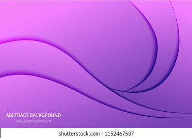 Abstract violet trend , wavy geometric background. Trendy gradient curve shapes. vector illustration eps10.