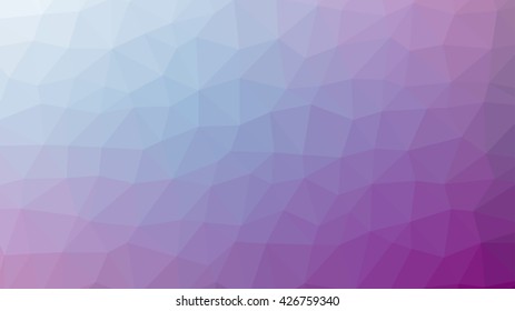 Abstract violet vector gradient lowploly of many triangles background for use in design