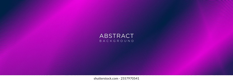 Abstract violet  wave
background banner with dynamic wave lines. technology background