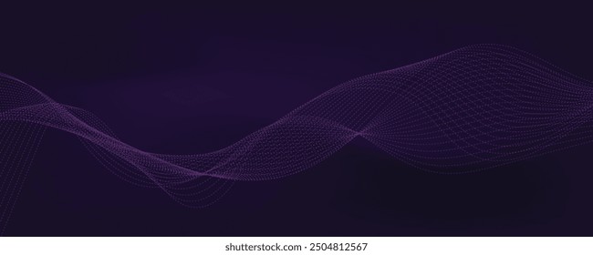 Abstract violet wave background. EPS10