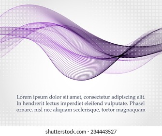 Abstract violet waves