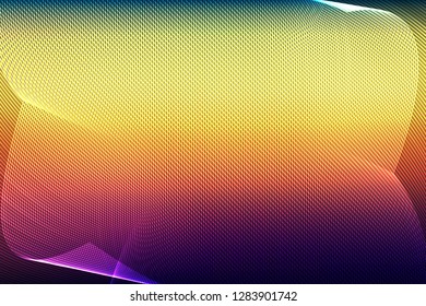 abstract violet and yellow background with lines. illustration technology. 