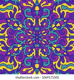 abstract violet and yellow stained glass contemporary drawing freehand lines pattern