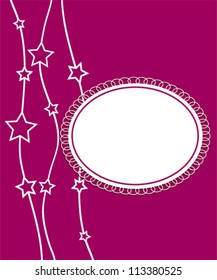 Abstract violet-red background with the stars