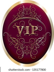 Abstract vip design. Vector illustration.