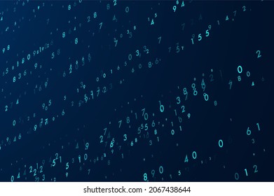 Abstract virtual digital stream. Big data transfer concepts in internet. Graphic concept for your design.