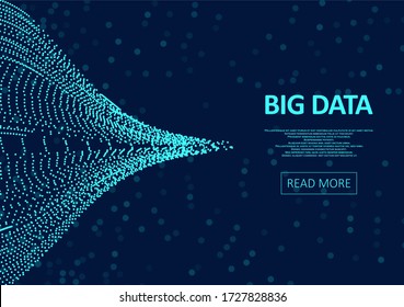 Resumen de flujo digital virtual. Código digital flotante y onda brillante neón. Estructura de nube de almacenamiento. Grandes conceptos de transferencia de datos en internet. Concepto gráfico para su diseño