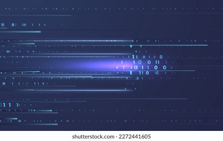 Resumen de flujo digital virtual. Fluyendo código binario. Estructura de nube de almacenamiento. Grandes conceptos de transferencia de datos en internet. Concepto gráfico para su diseño.