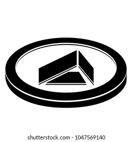 Abstract virtual money currency. Cryptocurrency