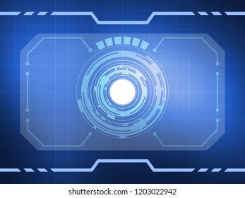Abstract virtual reality technology background. Vector illustration