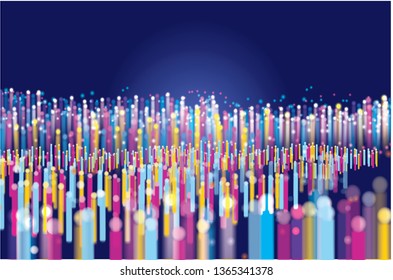 Abstract virtual space rendering background