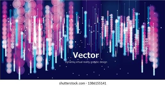 Abstract virtual space rendering background