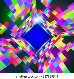 Abstract virtual space vector  background.