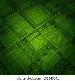 Abstract virtual space vector background