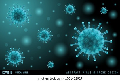 Abstract Virus Microbe Design Background