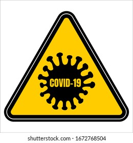 Abstraktes Virusstamm Modell Coronavirus 2019-nCoV COVID-19 MERS-Cov Novel Coronavirus im Zeichen der Biogefährdung