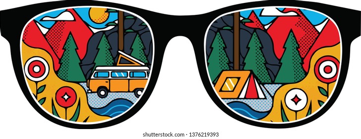 abstract vision glasses