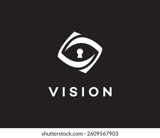 Abstract Vision Logo Design Eye, Keyhole, Security, Insight