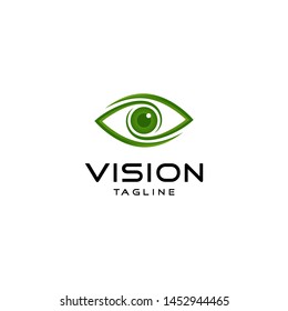 Abstract vision logo design vector