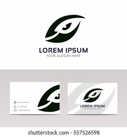 Abstract vision logo eye sign icon vector design