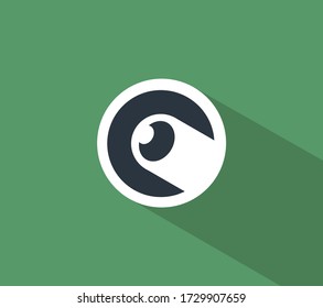 Abstract vision logo vector design template.