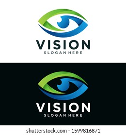 Abstract vision logo Vector image