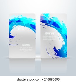 Abstract visit cards. Vector illustration.
