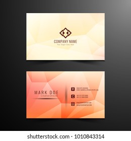 Abstract Visiting card geometric design background