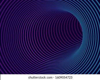 Abstract visualization artificial intelligence or big data. Digital technology concept: data flow in virtual reality. Modern business or machine learning 3D background. EPS 10 vector illustration.