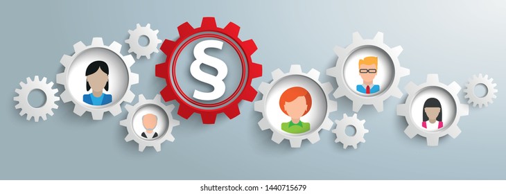Abstract visualization of teamwork in a law firm. Eps 10 vector file.