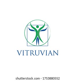 Abstract vitruvian man vector designs