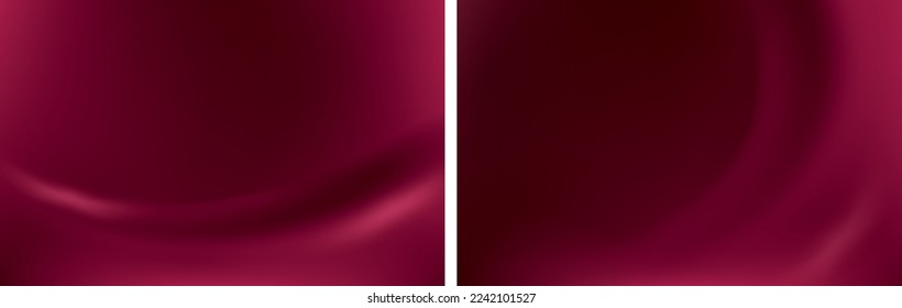 Abstract viva magenta background with smooth wavy texture background silk drapery