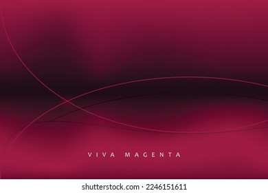 Abstract viva magenta minimalist concept. Elegant deep color background with thin lines. Backdrop for presentation and posters.