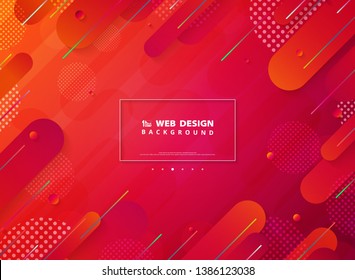 Abstract vivid color stripe line tech landing page web design background. You can use for webpage, ad, poster, trendy artwork, landing page, print, presentation. illustration vector eps10