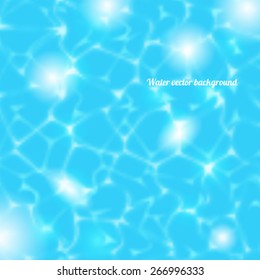 Abstract vivid colorful bright summer water background, vector illustration.