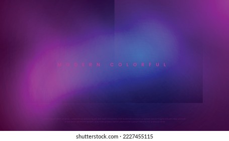 Resumen Gradiente Colorido Vivid Fondo Desenfocado. Forma vibrante futurista para afiches, pancartas, carátulas, papel tapiz, página de aterrizaje, promoción de marca visual, etc. Ilustración vectorial