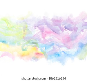Abstract vivid colour scribble watercolor vector wallpaper, banner, magic background. Colorful oil bright paper texture  design, card