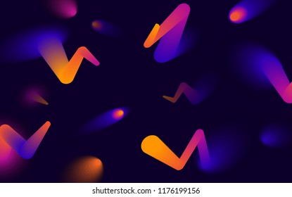 abstract vivid gradient colored  blend objects shapes  banner background