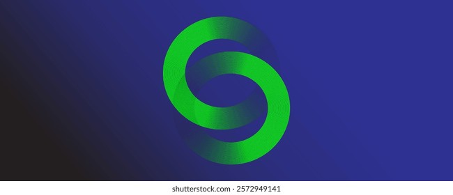 Abstract vivid green geometric shape circle background. Can be use for landing page, book covers, brochures, flyers, banners, presentations, and wallpaper background.