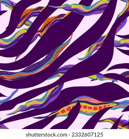 Abstract vivid seamless pattern. Vector