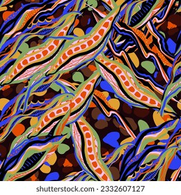 Abstract vivid seamless pattern. Vector