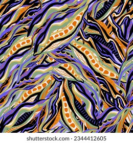 Abstract vivid seamless pattern. Vector