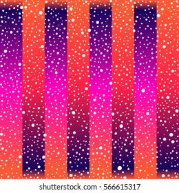 Abstract vivid seamless pattern in Vector. Chaotic seamless uneven spots on striped isolated background. Hand drawn spotted texture